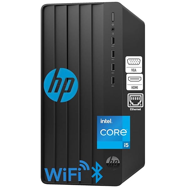 HP Desktop Computer Business Tower PC, 13th Gen Intel 4-Core Processor (Beat i5-12400), 32GB DDR4 RAM, 1TB PCIe SSD, WiFi Adapter, RJ-45, HDMI, VGA, Keyboard and Mouse, Windows 11 Pro