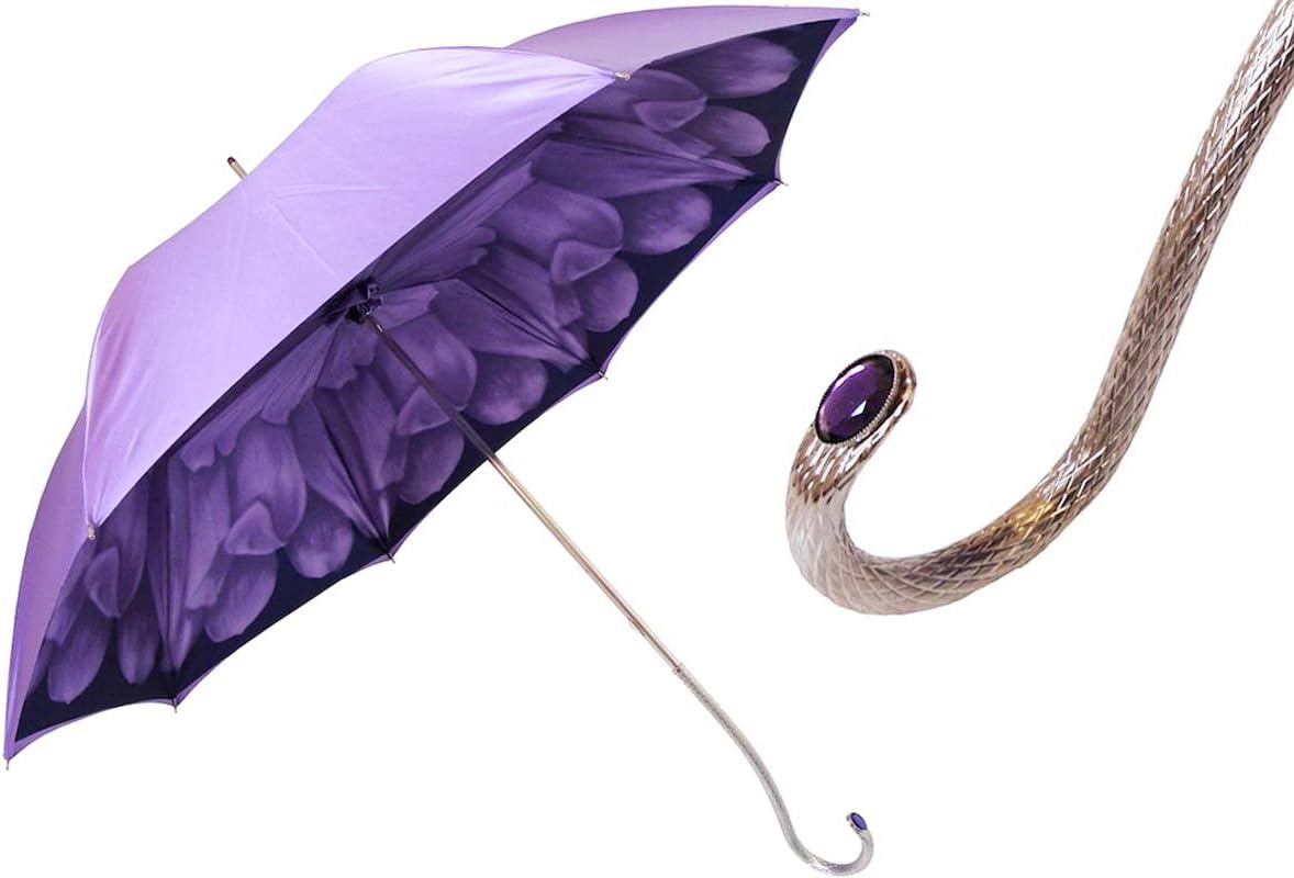 Pasotti Umbrella - By Pasotti Ombrelli - Limited Edition Dahlia Flower - Purple