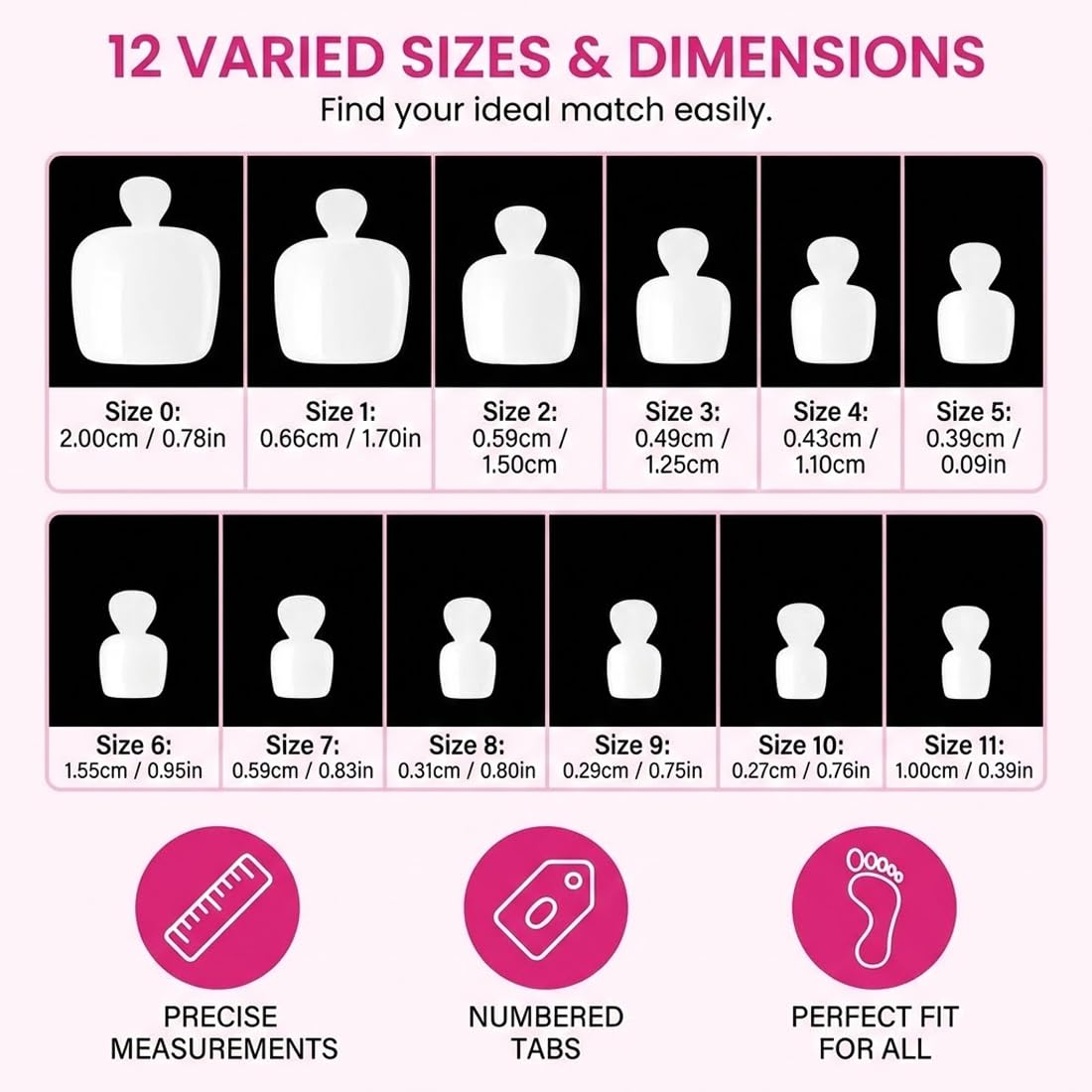 KAHZOR 120 pezzi Unghie Finte Corte Bianche per Piedi, con etichette adesive, Quadrate Opache, Copertura Completa, Press on Nail, Colla per Finte, Gel Unghie Adesive (bianco) - 3