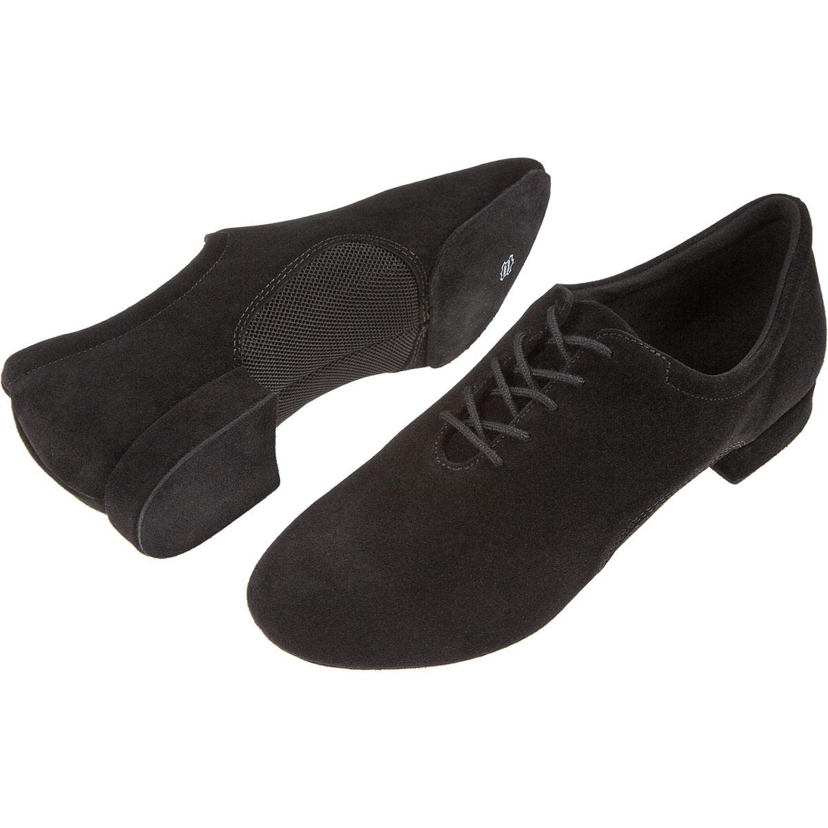Diamant Herren Tanzschuhe 163-222-577 - Veloursleder/Mesh Schwarz - 2 cm Standard - Made in Germany
