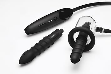 Master Series Rosebud Driller Deluxe Set Vibrating Silicone Rosebud Pump