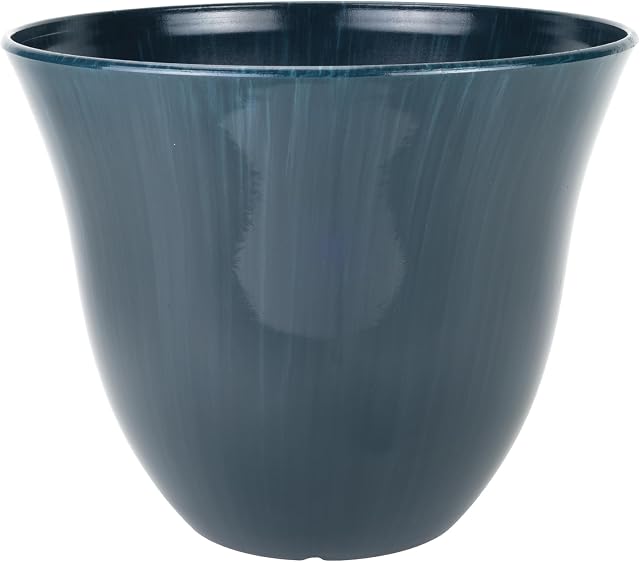 Honeysuckle Planter, Patio Pot, 15" Ocean | Hand-Painted Finish Plant Pots, Lightweight Indoor Outdoor Planter, UV-Resistant, Great for Patio, Home & Garden Decor Accent