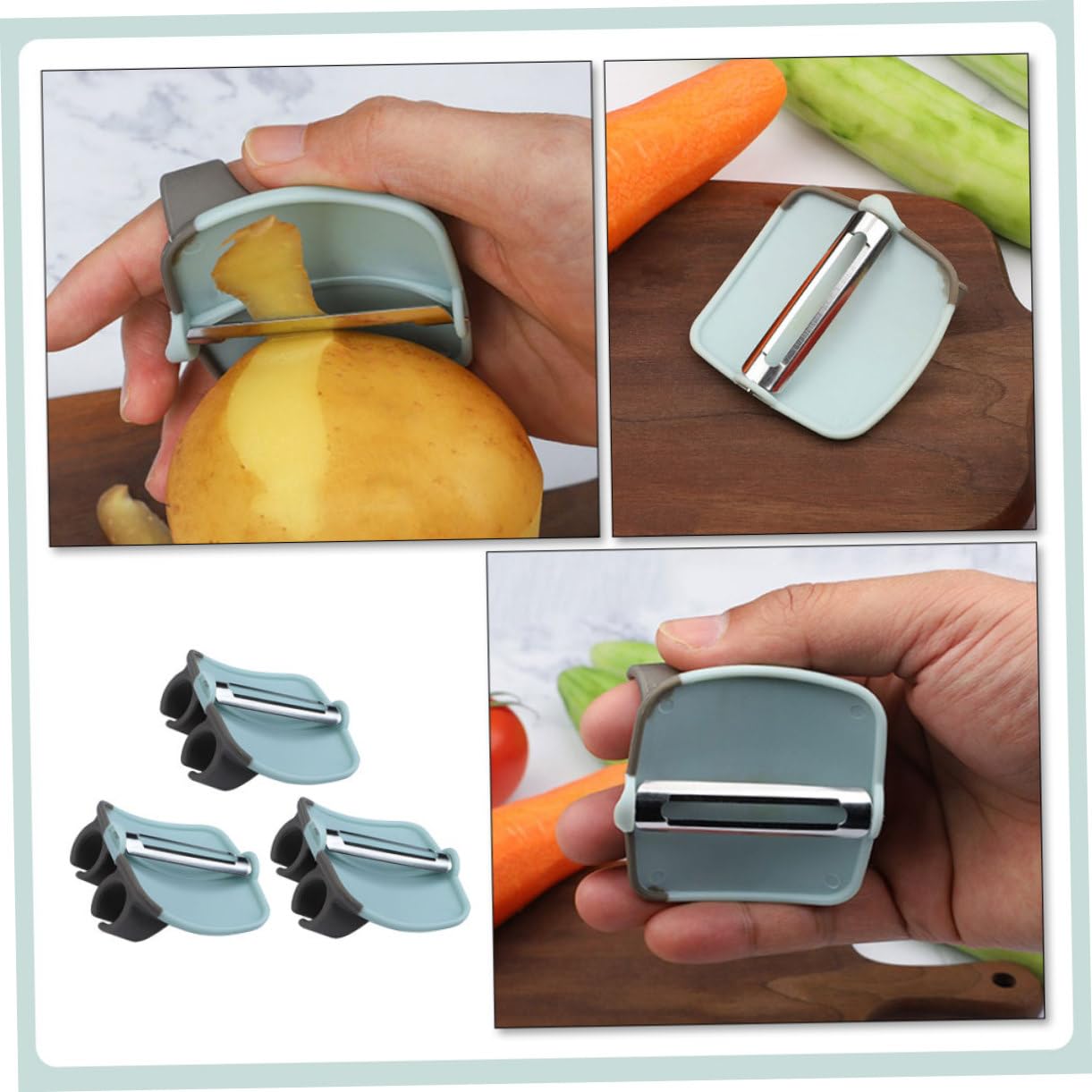Alipis 15piezas Pelador De Verduras De Inoxidable De Multifuncional y Portátil Para Cocinas De y Restaurantes De Limpiar y Usar
