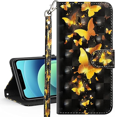 COTDINFOR Compatible with Samsung Galaxy A34 5G Case Wallet Leather with Card Holder Flip case Slim Painted Design with Magnetic and Kickstand Phone