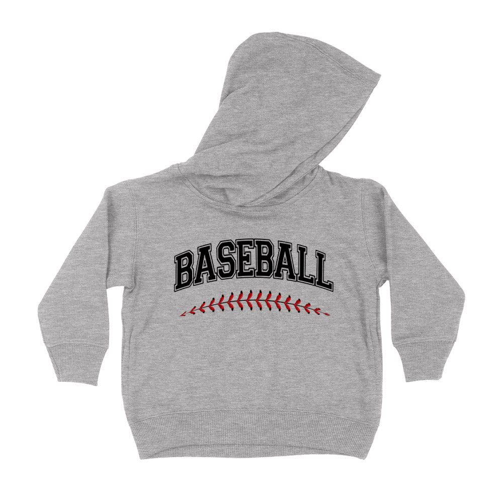 Stitching Baseball Arch Kids Hoodie Sweatshirt Toddler 5T Heather Grey