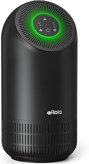 Afloia HEPA Air Purifier for Pets, Air Purifiers for Home Large Room Up to 880 Ft², H13 True HEPA Filter Air Cleaner for Home Remove 99.99% Pets Hair Odor Dust Smoke Mold Pollen, Fillo Black
