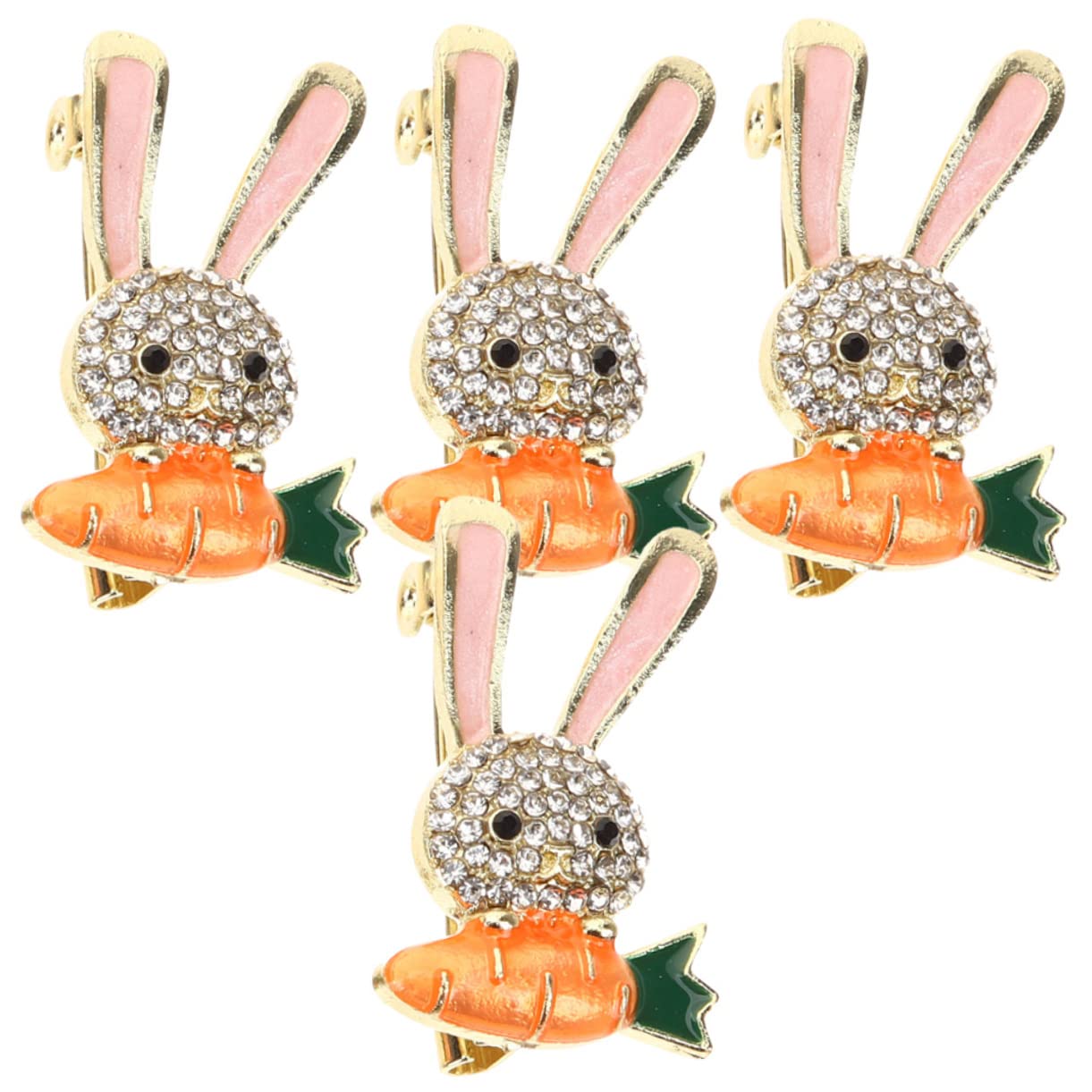 16pezzi Spille Forma Di Coniglio Per Donna Spille Decorative Per Cappello e Giacca Accessori Creativi Per Abbigliamento e Zaino