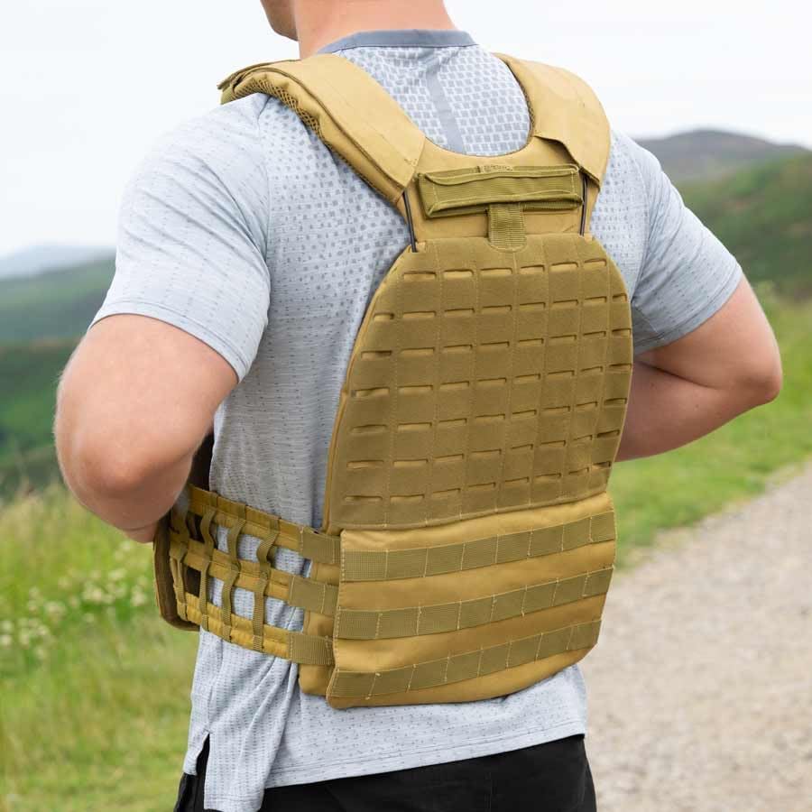 FORZA Gilet Zavorrato Tattico | Giubotto Regolabile con capacità Fino ai 22kg – Allenamento