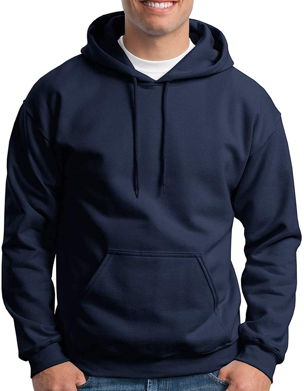 Men's & Women's Cotton Hooded Regular Hoodie (Plain Hoodies Navy Blue-1-XS_Navy Blue_X-Small)-image-18