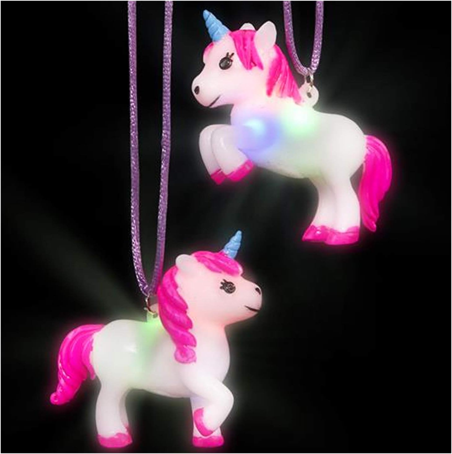 Lumistick 2.5" Light-Up Unicorn Necklace (1 Pack)