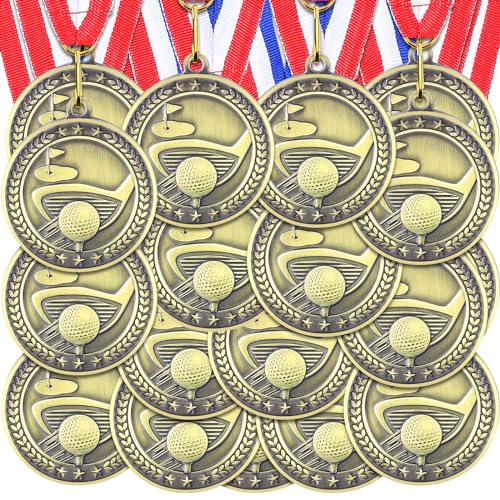 Ferreve 48 Pcs Award Medals with Neck Ribbons Champ Medal
