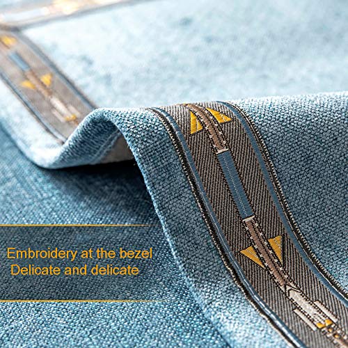 Topyl Anti-Slip Sofa Slipcover,Soft Embroidered Edging Sofa Cover Multi-Size Couch Cover For Pets Dog Sectional Furniture Protector Green 90X240Cm(35X94Inch) #TOP2