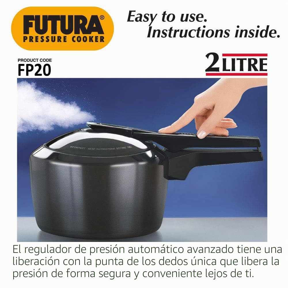 Futura F05 Hard Anodized Pressure Cooker from Hawkins, 2.0-Litre by Futura