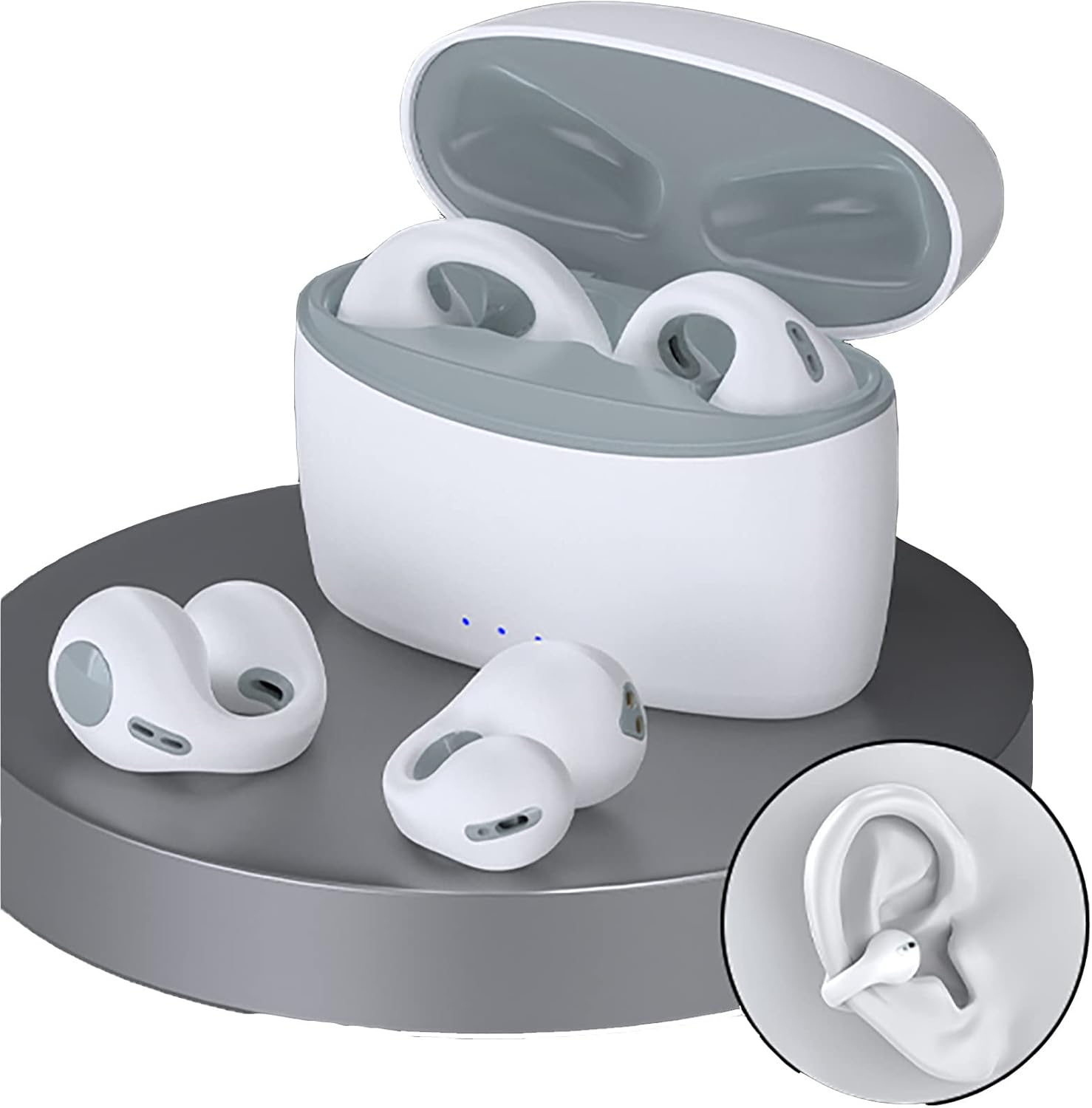 Ear Clip Bone Conduction Headphones Clip On Open Ear