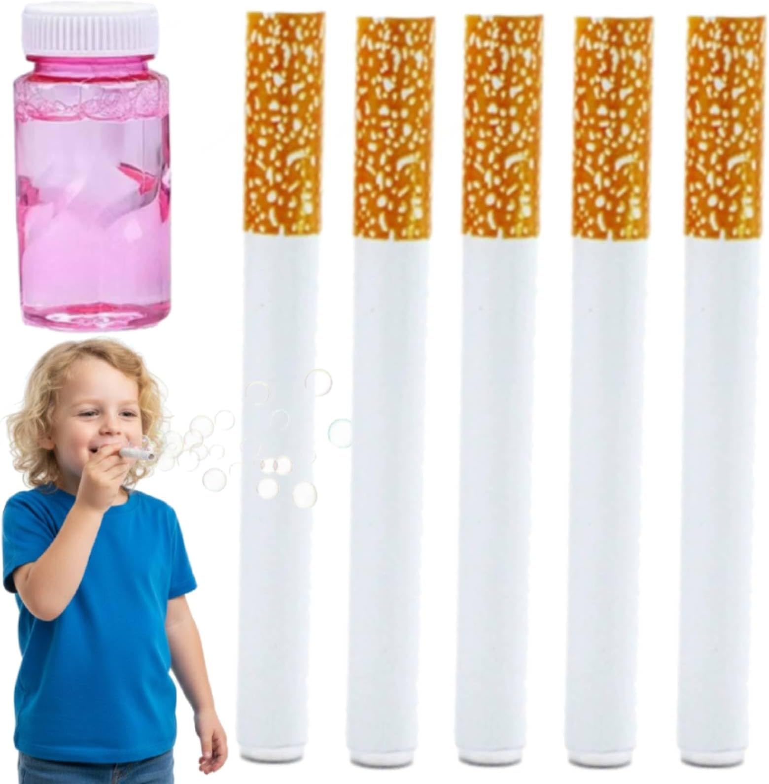 Bubble Blowing Cigarettes, Bubbl-e Cigarette Stress Relief Toy, Fake Cigarette, Cigarettes Bubbles Blower, Cigarett-e Box Bubbles Toy, Bubble's Gum Cigarett-ES Birthday Christmas Party Gifts