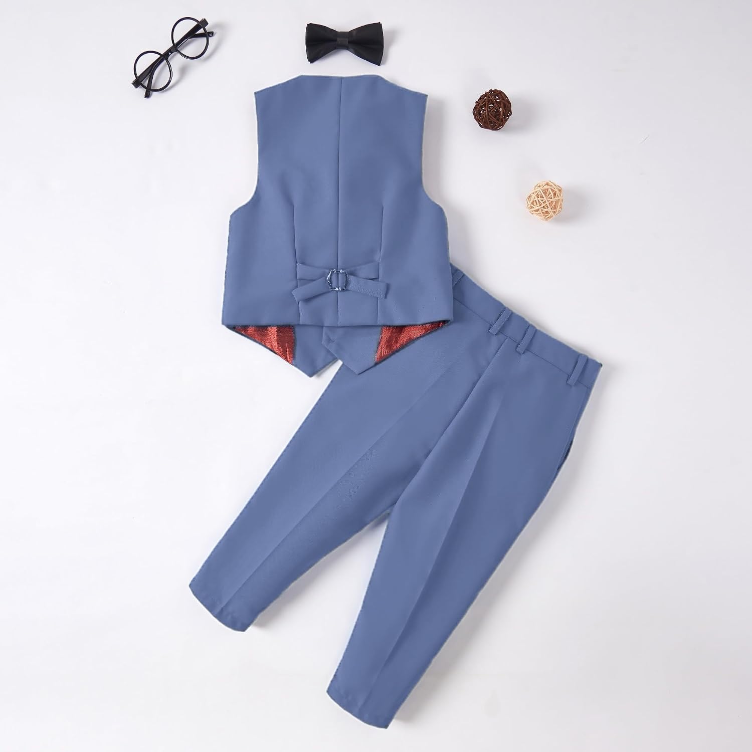 Baby Boys Formal Suits Gentleman Tuxedo Dress Pants Set Wedding Party Outfits