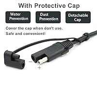 Vista 5 de iMESTOU Arnés de terminal SAE a junta tórica de 2 pines, enchufe de desconexión rápida, cable de carga de desconexión rápida SAE para motocicleta