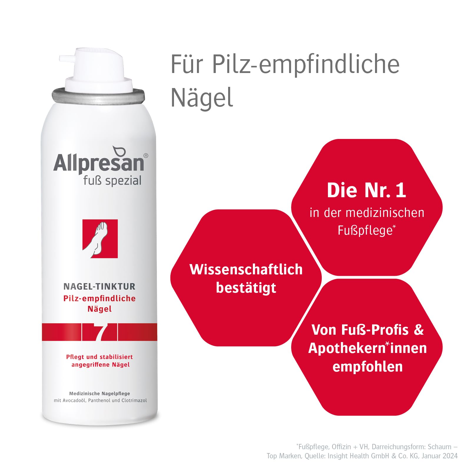 Allpresan Fuß spezial Nr. 7 Nageltinktur für Pilz-empfindliche Nägel - Zur therapiebegleitenden Pflege bei Nagelpilz - 125 ml (2)