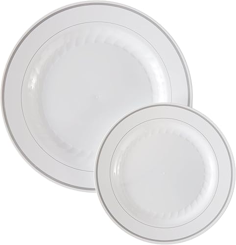 Miniatura 1 de Masterpiece "I can't believe it plastic" 40 platos (incluye 20  7.5" platos y 20  10.25")