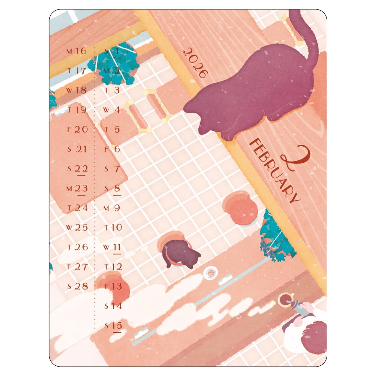 2026 Calendar Acrylic Clip Calendar/Kazu Miyashita : Amazon.sg
