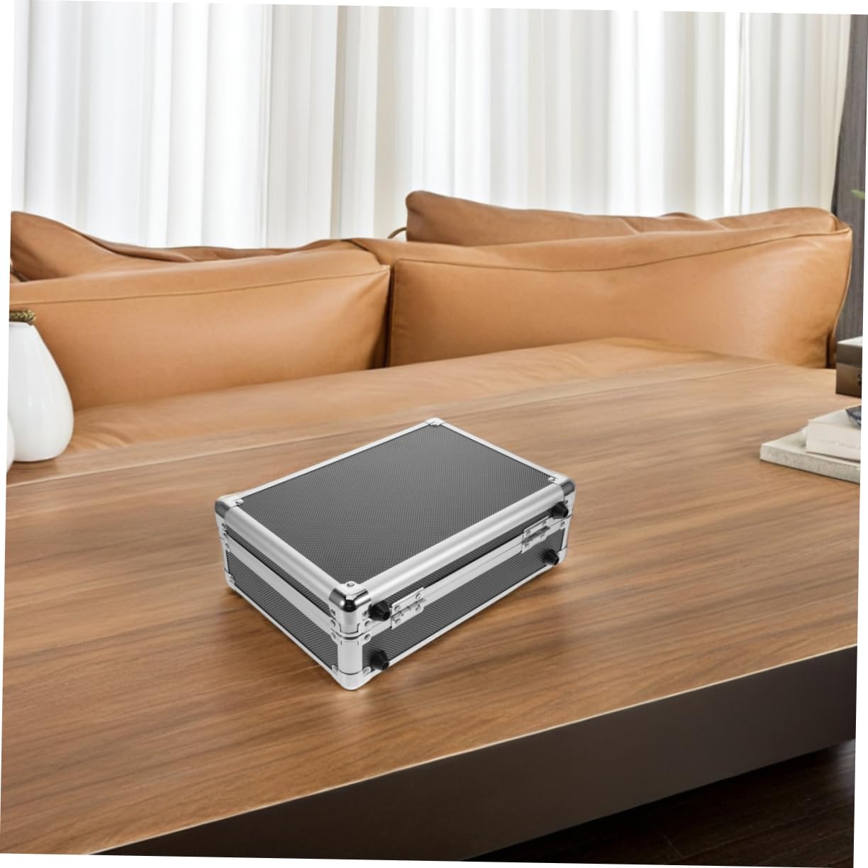 MAGICLULU Cassetta Porta Utensili in Lega di Alluminio Custodia di Stoccaggio Portatile per Attrezzi Adatta Casa Ufficio e Viaggi