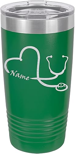 Miniatura 4 de Nurse Stethoscope Personalized Tumbler | Doctor Gift, Customizable 20oz Cup, Engraved Coffee Tumbler, Insulated Tumbler, Metal Bottle