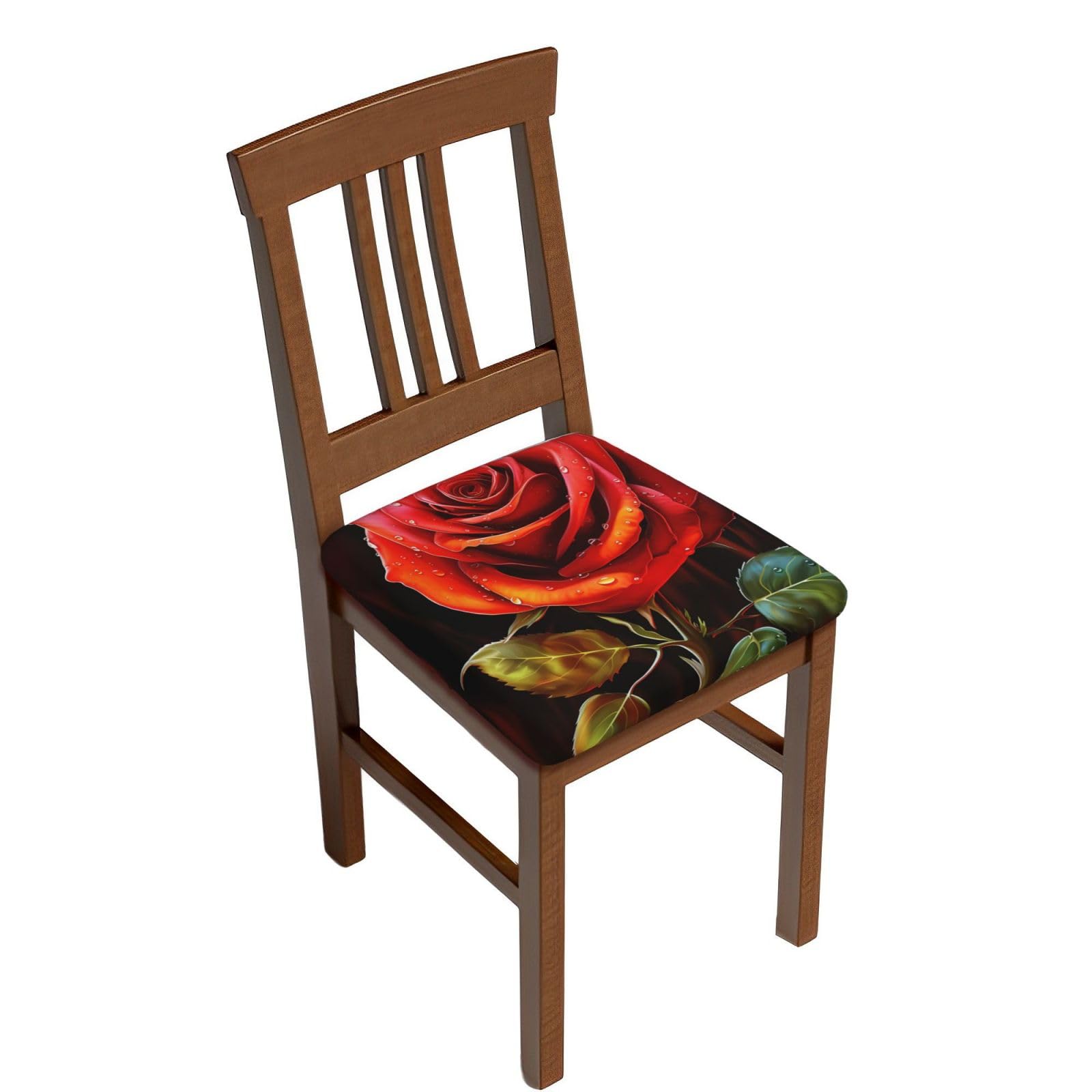 Housse de tabouret de bar rouge lavable pour protéger des taches de café