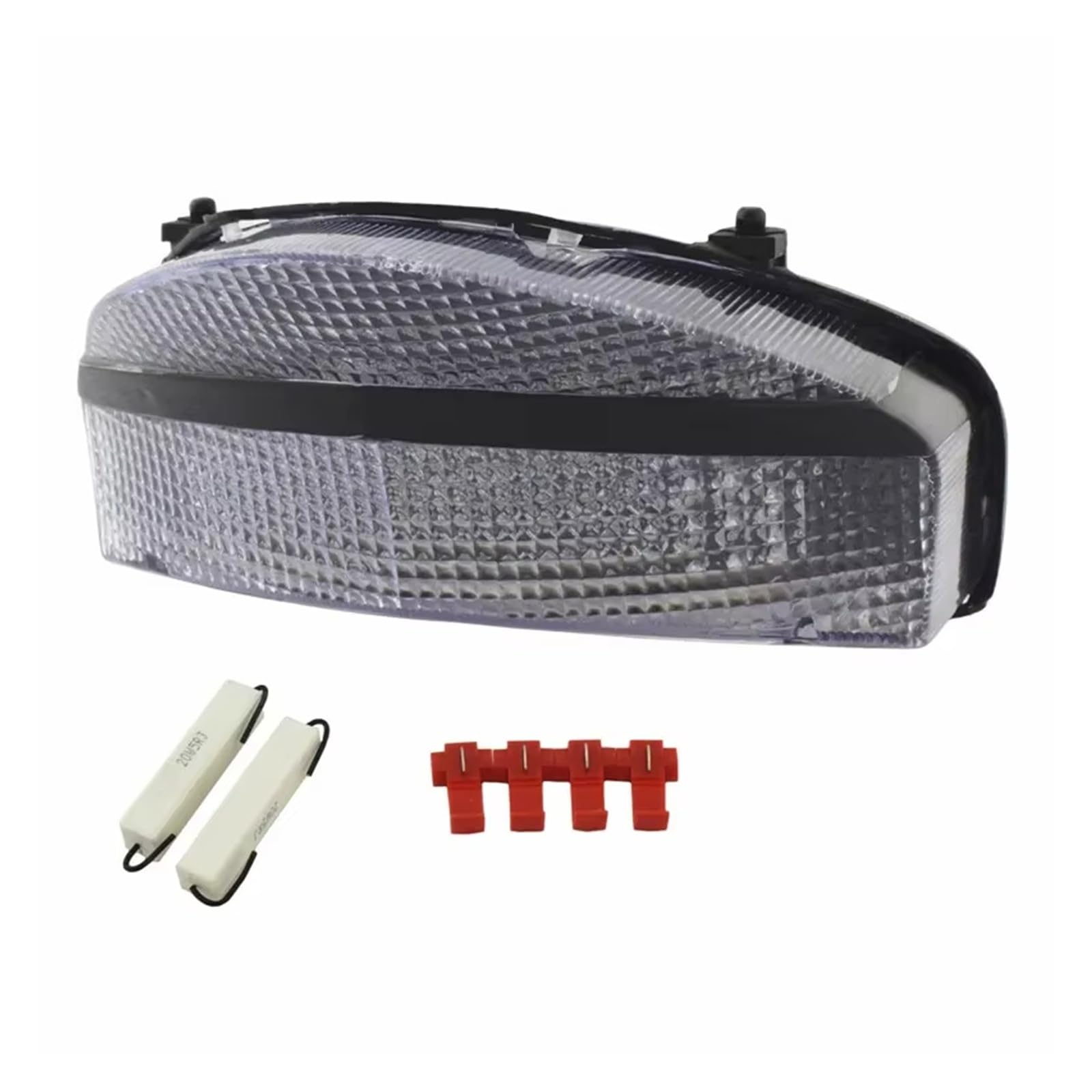 luz Trasera Motocicleta Para CBR929RR 2000-2001 Luz Trasera Freno Trasero Señales De Giro Lámpara De Luz Led Integrada(Clear Lens)