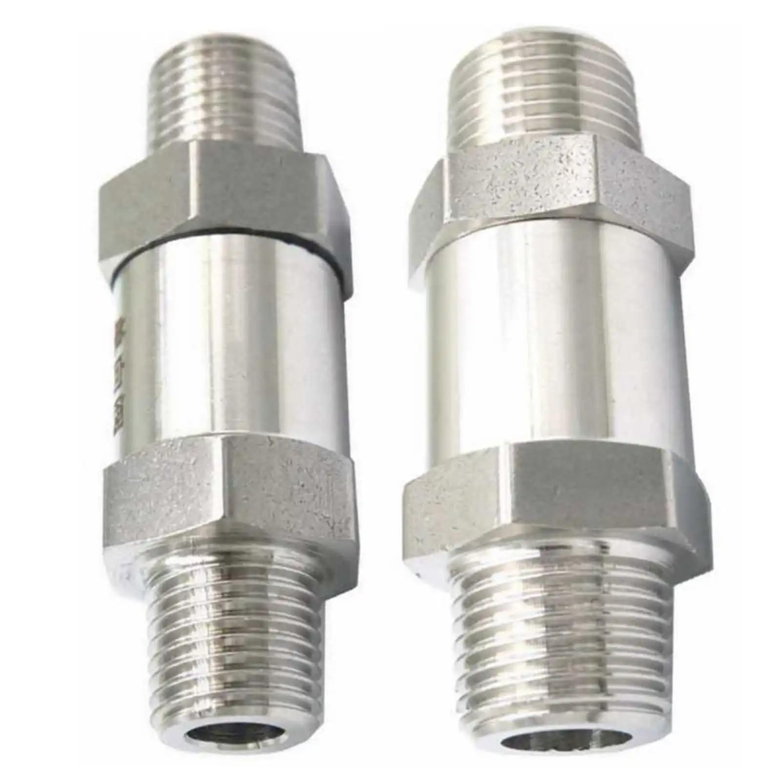 Válvula de retención sin retorno NPT BSPT macho 304 de acero inoxidable 304 para agua, gas, aceite, 64 bar