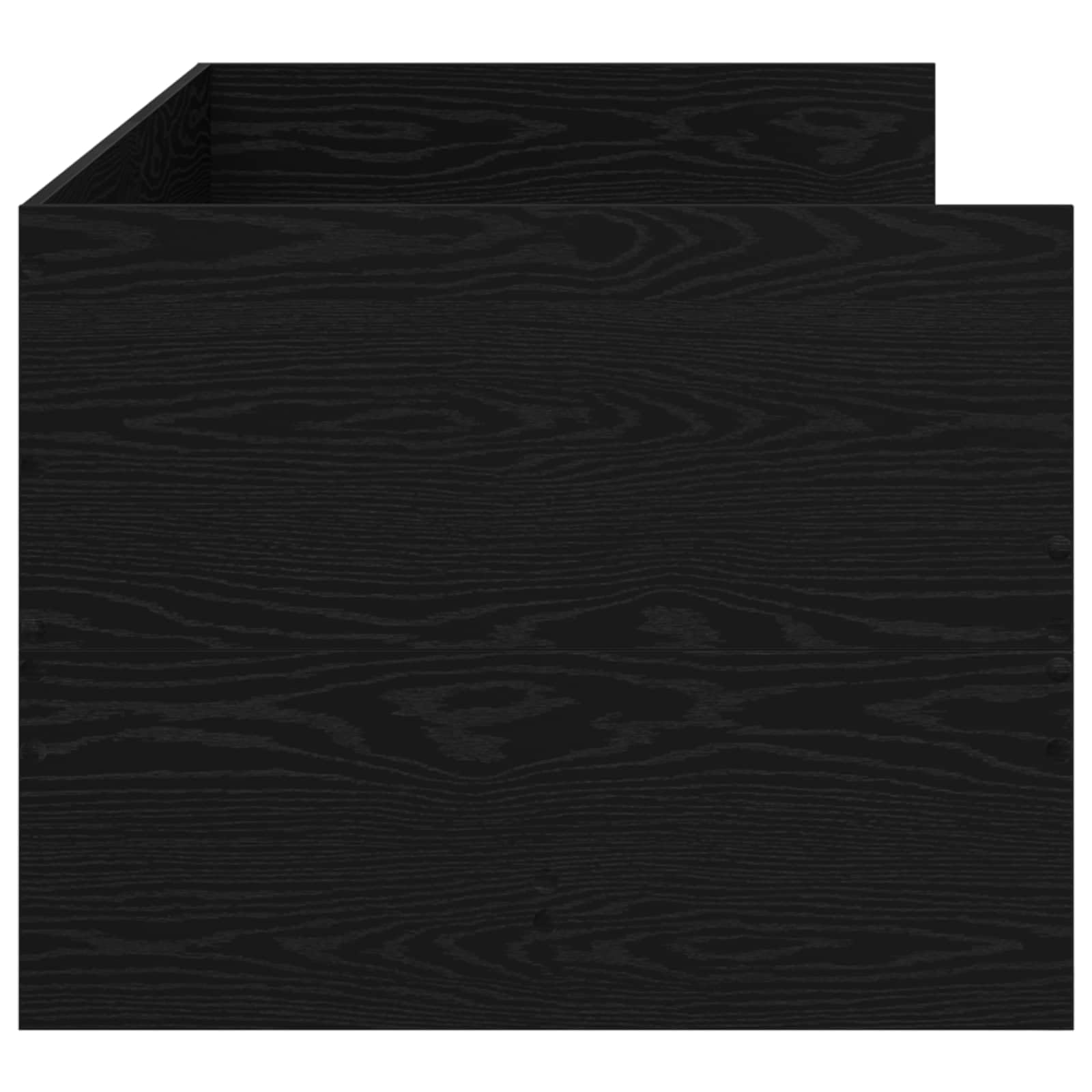Daybed Con Cassetto E Testiera Rovere Nero