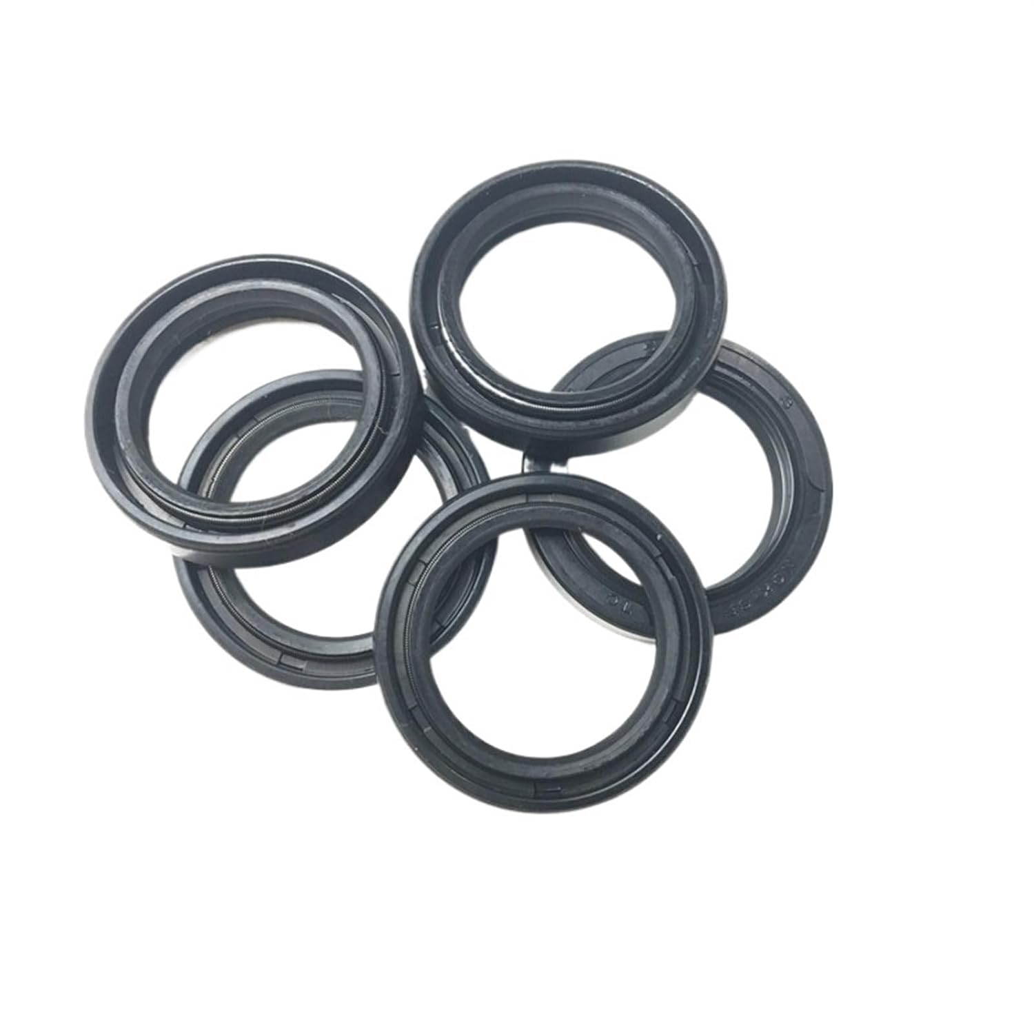 JOLAU 10pcs Skeleton Oil Seal 32x52x10mm /32x54x10/32x55x10/32x56x10/32x62x10mm TC Type NBR Black Radial Shaft Seal Ring Gasket(Size:32x58x12mm)