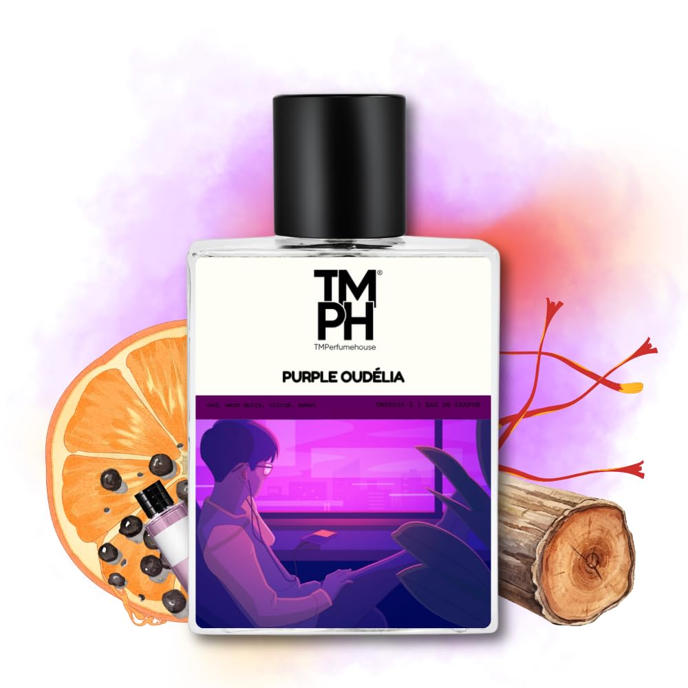 TMPerfumehouse Purple Oudelia EDP for Men & Women | Oud-Woody, Floral & Long Lasting Perfume Spray | Oud, Warm spicy & Marine Fragrance | Luxury Gift for Him & Her | TMPH | 100ml-image-38