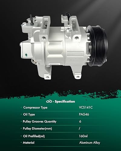 Vista 97 de SCITOO Compresor de CA apto para H-onda Prelude 2.2L 2001 para H-onda Civic para A-cura EL 1.7L 1997 1998 1999 2000 2001