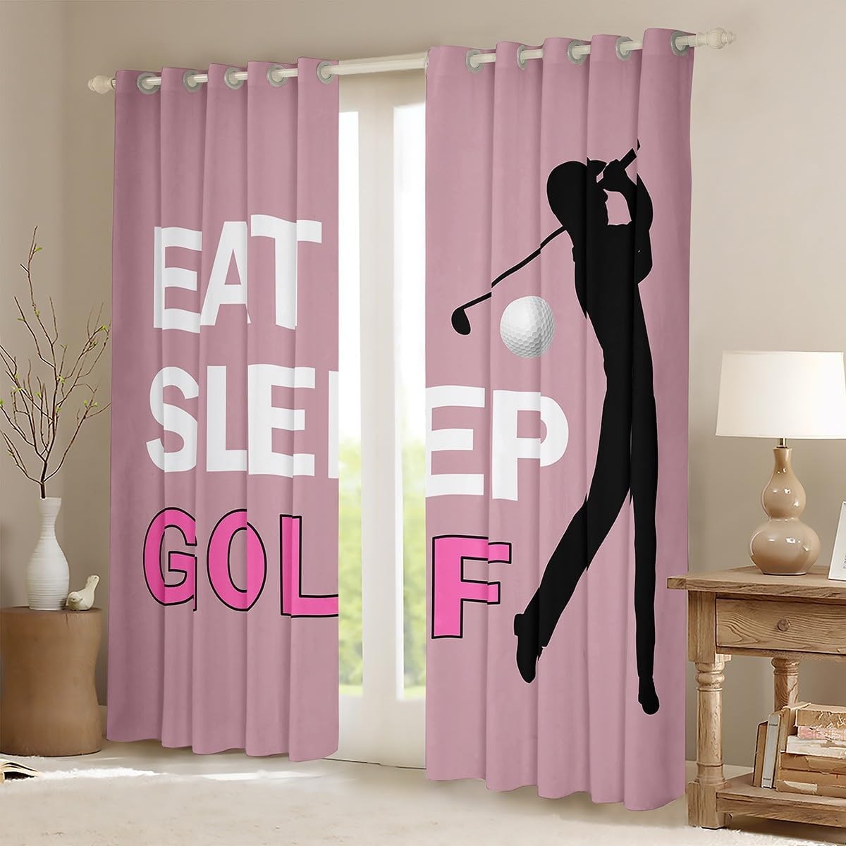 jejeloiu Wrestle Darkening Curtain Boys Girls Wrestling Curtains for Bedroom Living Room Decor Kids Women Men Sports Theme 30%-50% Blackout Shades Drapes Soft Window Treatments