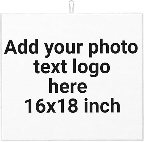 Modifique la estera del secado del plato para el mostrador de la cocina, esteras ultra absorbentes del escurridor de platos de la microfibra 16 x 18