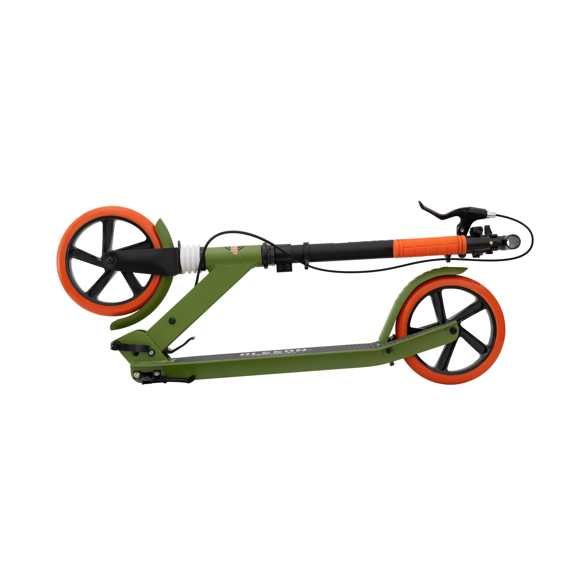 OLSSON Patinete Scooter Cheer -Rodamientos ABEC 9, Manillar con Altura Regulable (90-104CM), Plegable, puños de Silicona TPR BMX, suspensión Delantera, posapié, Ruedas de 200MM PU,homologado