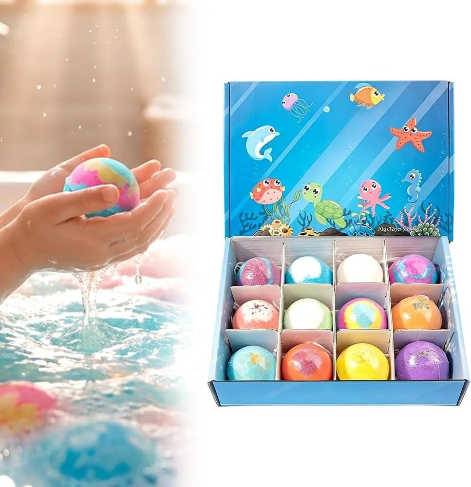 Lavini Kids Bath Bombs with Surprise Toy Inside, Pack of 2 Fizzy Bath Bombs, Random Color & Hidden Toy Reveal, Moisturizing Bath Fizzers for Boys & Girls, Fun Bath Time Gift Set-picture-30