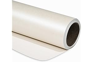 RUSPEPA Off White Matte Wrapping Paper | 1 Roll, 17'' x 32.8'