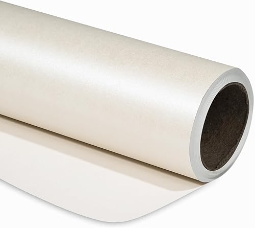 Vista 153 de RUSPEPA Papel de regalo negro mate, color liso perlado, papel lustre perfecto para bodas, cumpleaños, Navidad, baby shower, 17 pulgadas x 32.8 pies