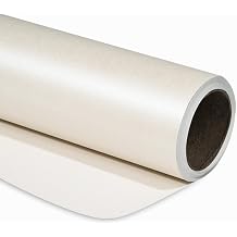 RUSPEPA Off White Matte Wrapping Paper - Solid Color Pearly - Lustre Paper, Off White Perfect for Wedding, Birthday, Christmas, Baby Shower,DIY Bouquet-17 Inches X 32.8 Feet