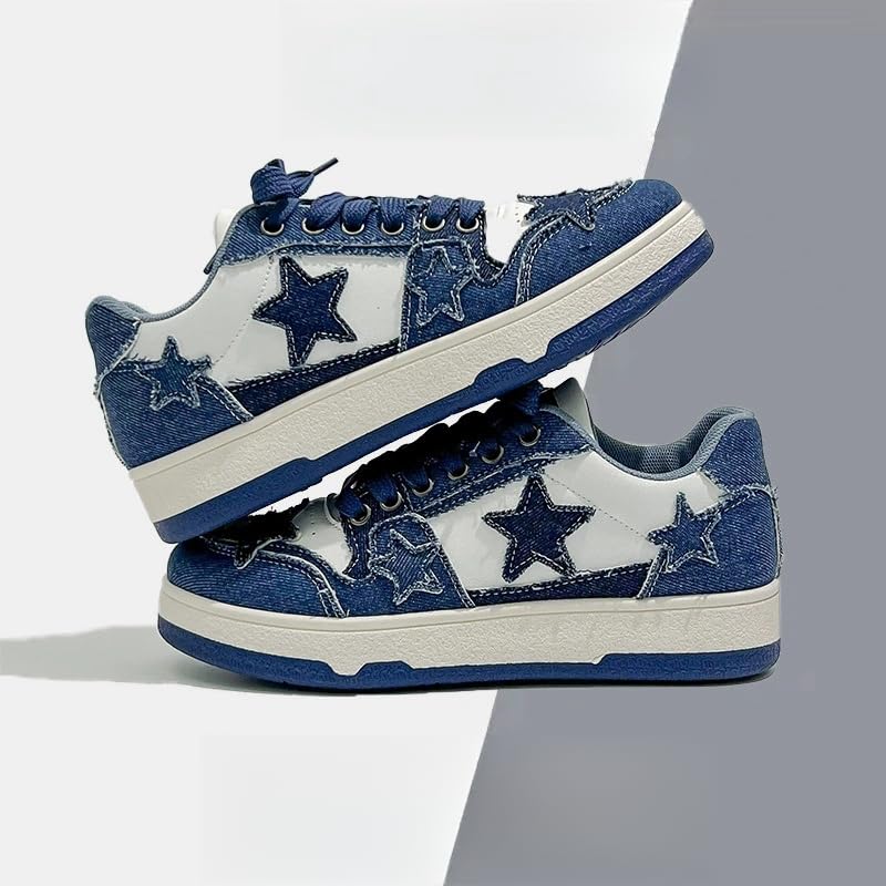 Women's Fashionable Multi-Color Sneakers - Comfortable lace-up Style - Suitable for Casual strolls and Skateboard-Style Wearing.3