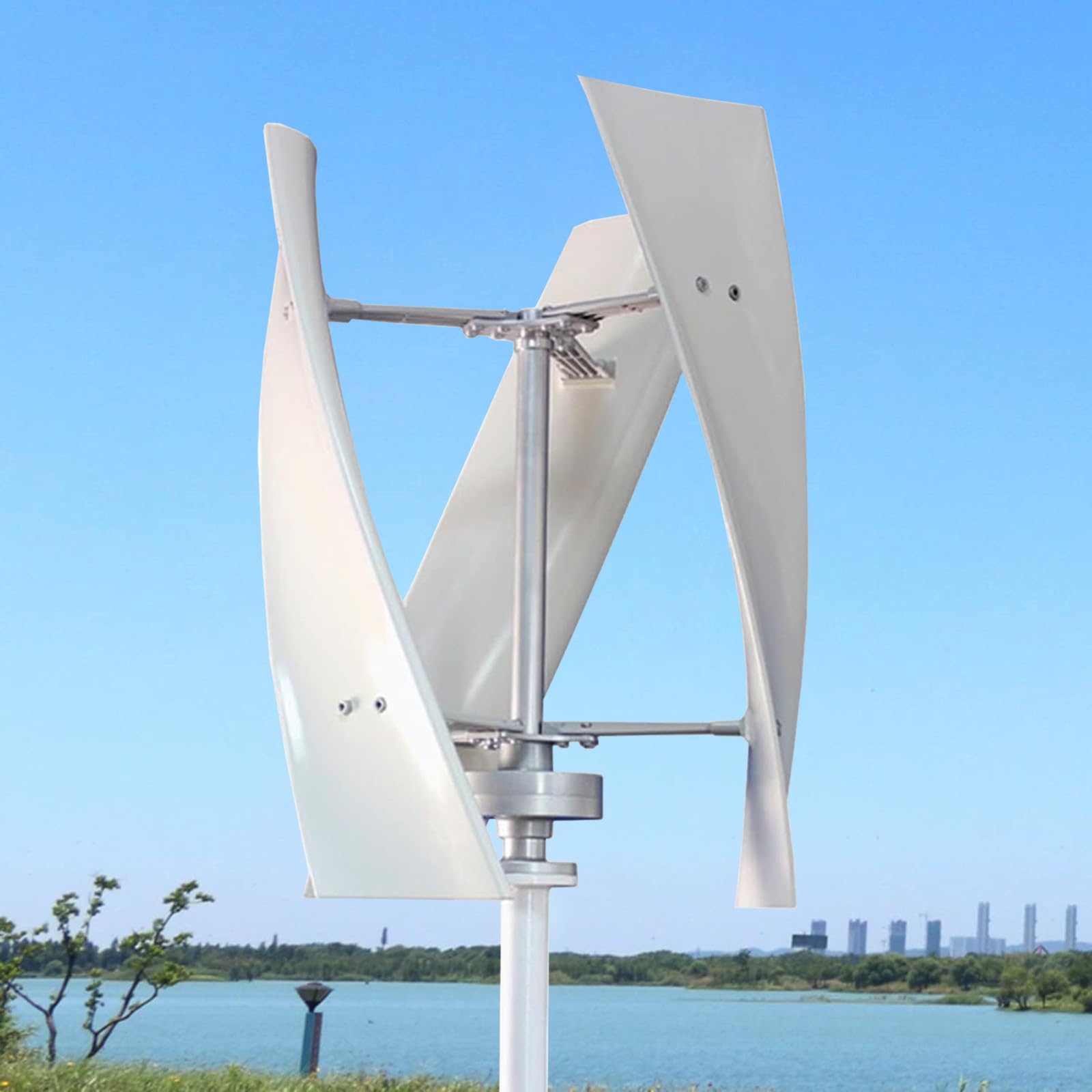 Kit éolienne verticale pour système hybride éolien et solaire de maison