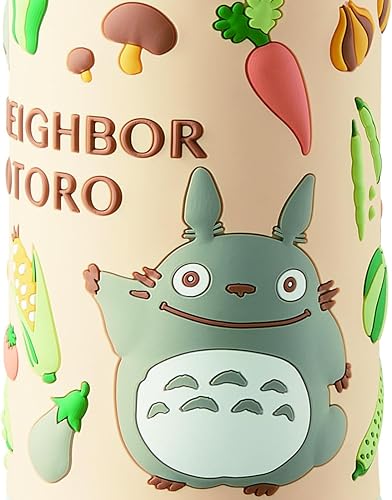 Miniatura 3 de Skater SDPV5 - Botella de agua 3D de acero inoxidable para niños, 3D, niños, 16.2 onzas líquidas (16.2fl oz), My Neighbor Totoro, Ghibli