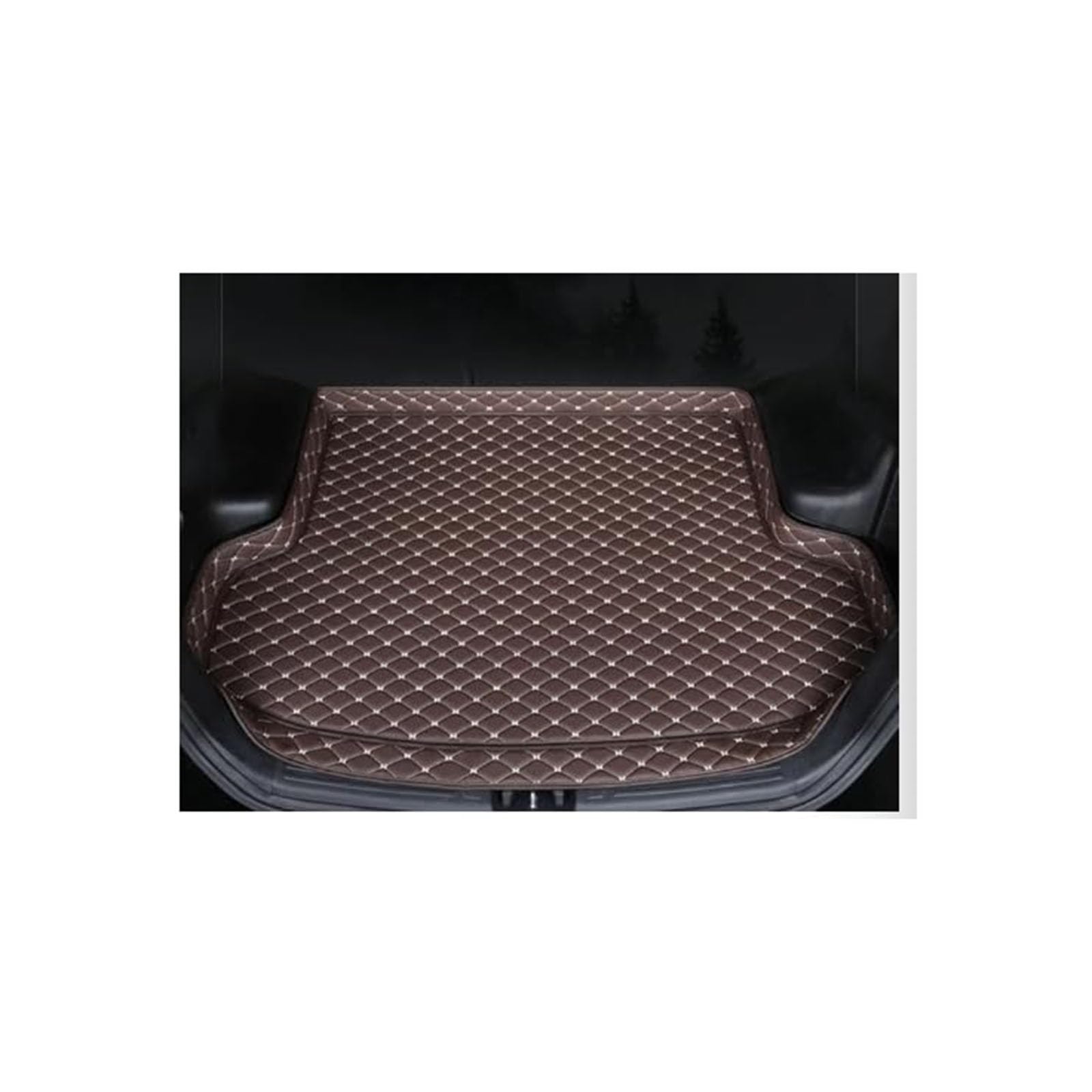PWSVRDIQC for MG HS Trophy 2024 Car Boot Liner, Tailored Waterproof Leather Boot Mat, Heavy Duty Non-Slip Trunk Liner Interior Accessories,C