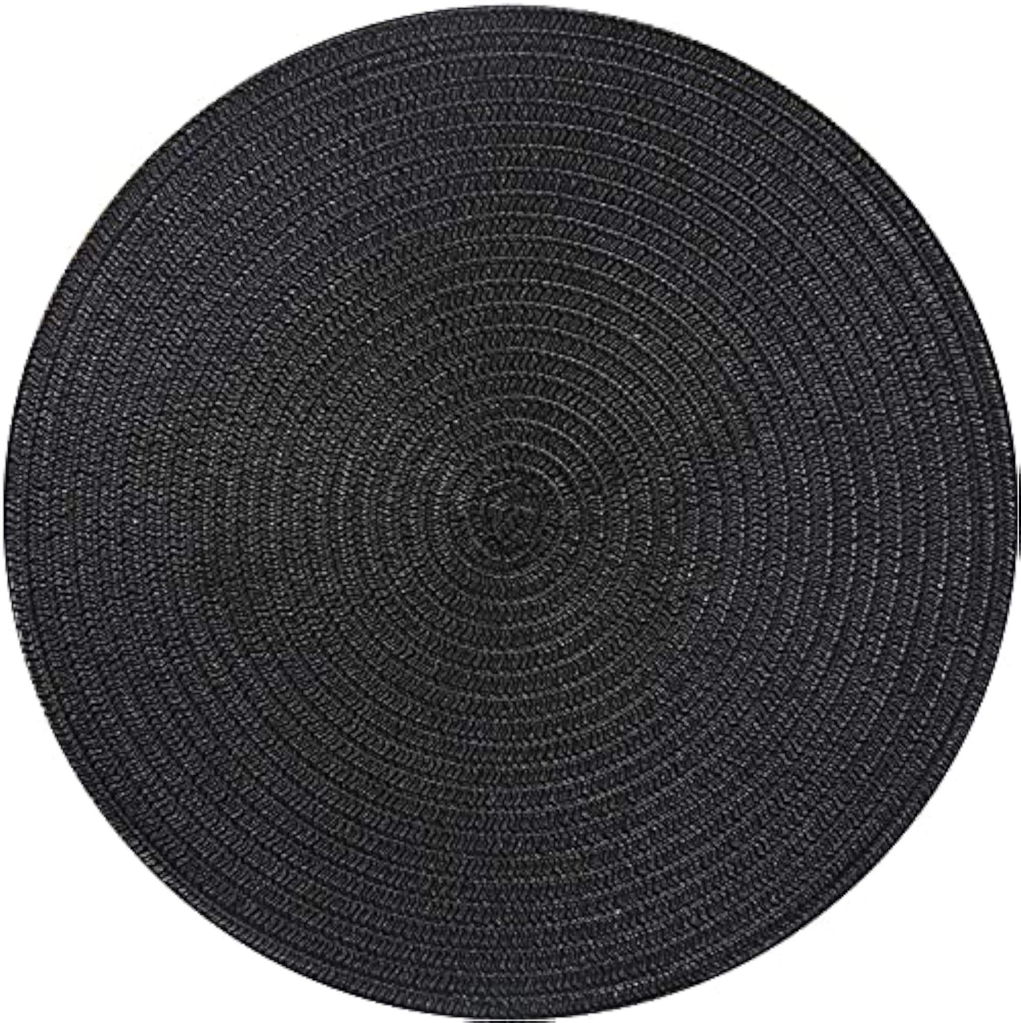 Braided Cotton Placemats, Printed Design, Round 15 INCH
