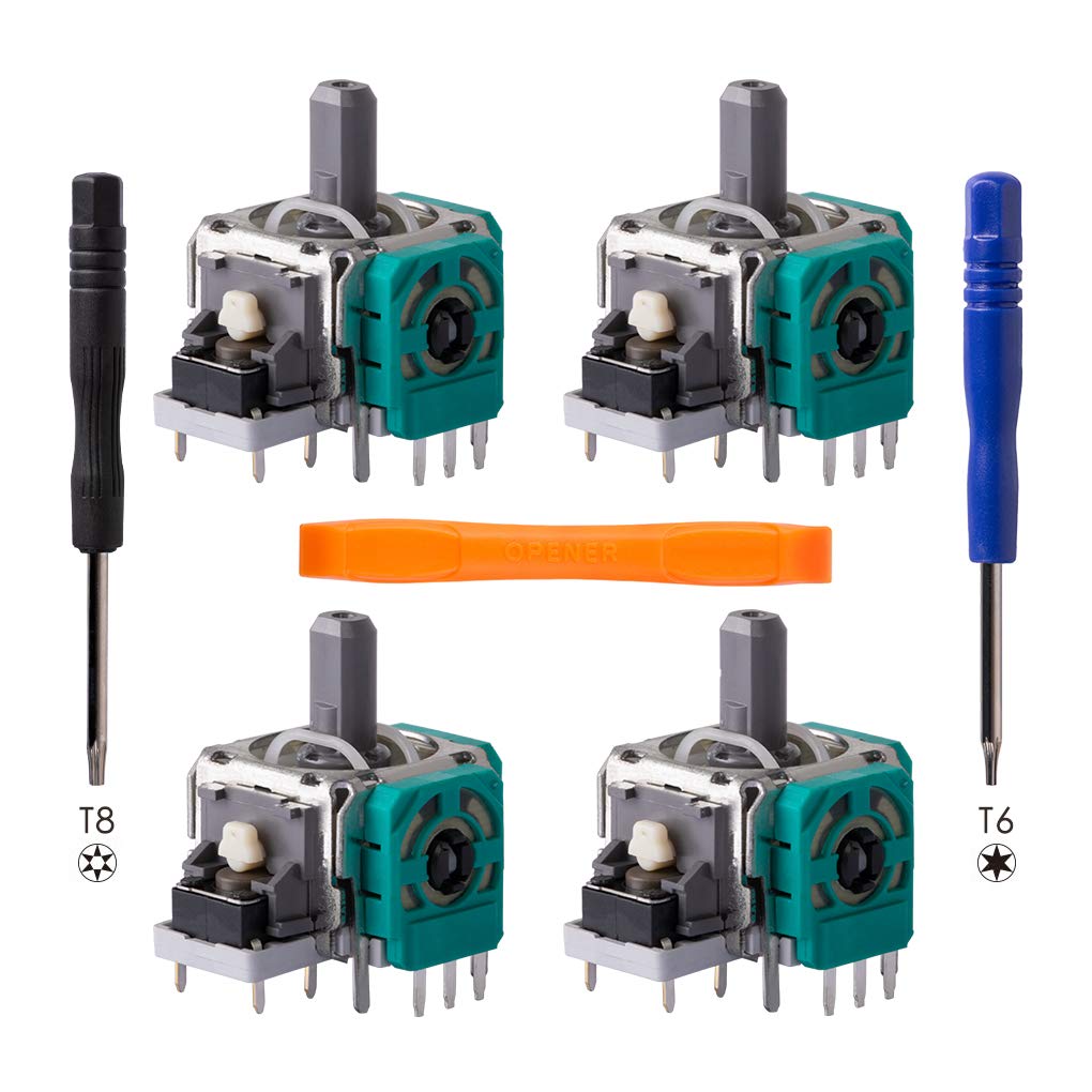 TOMSIN 4pcs Replacement Analog Stick Module 3D Joystick Sensor Wheel for Xbox One Controller