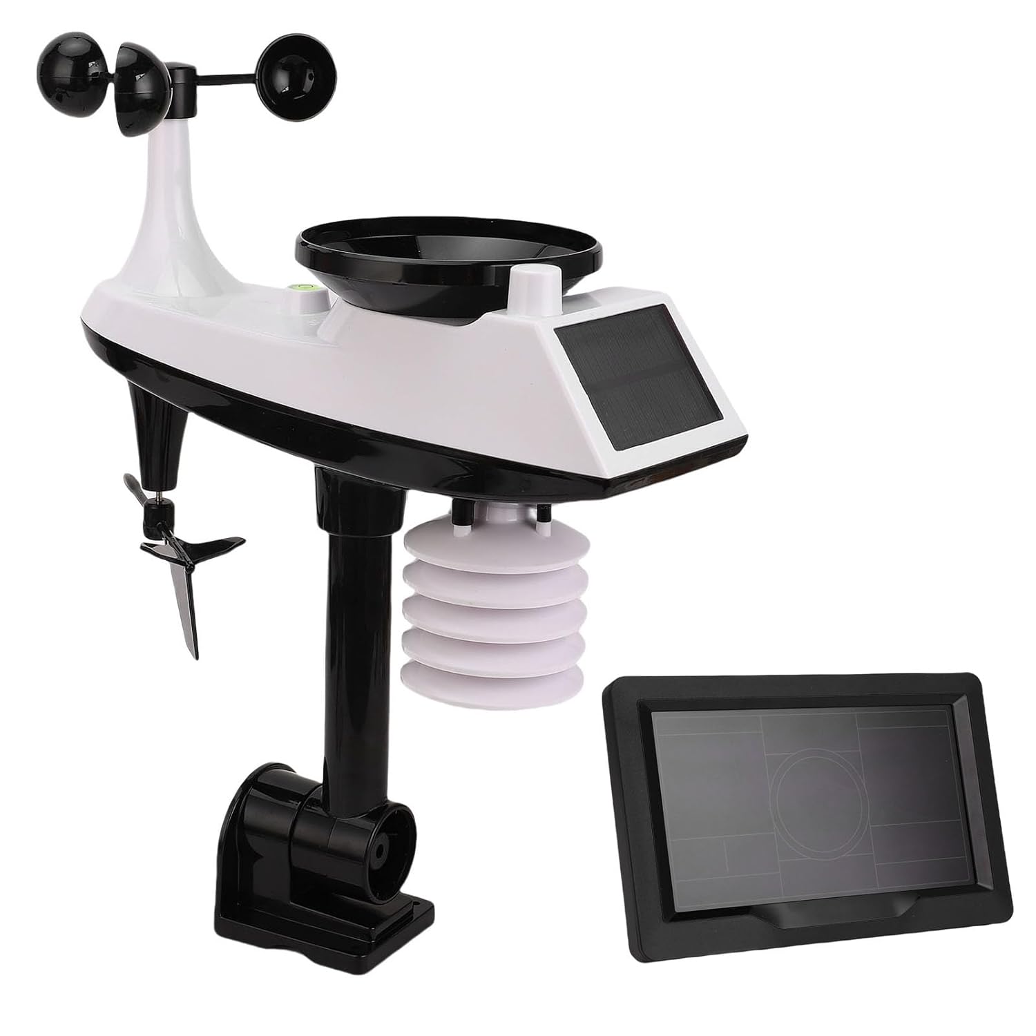 Smart Solar Weather Forecast Station Informative Real Time Data Monitoring Set