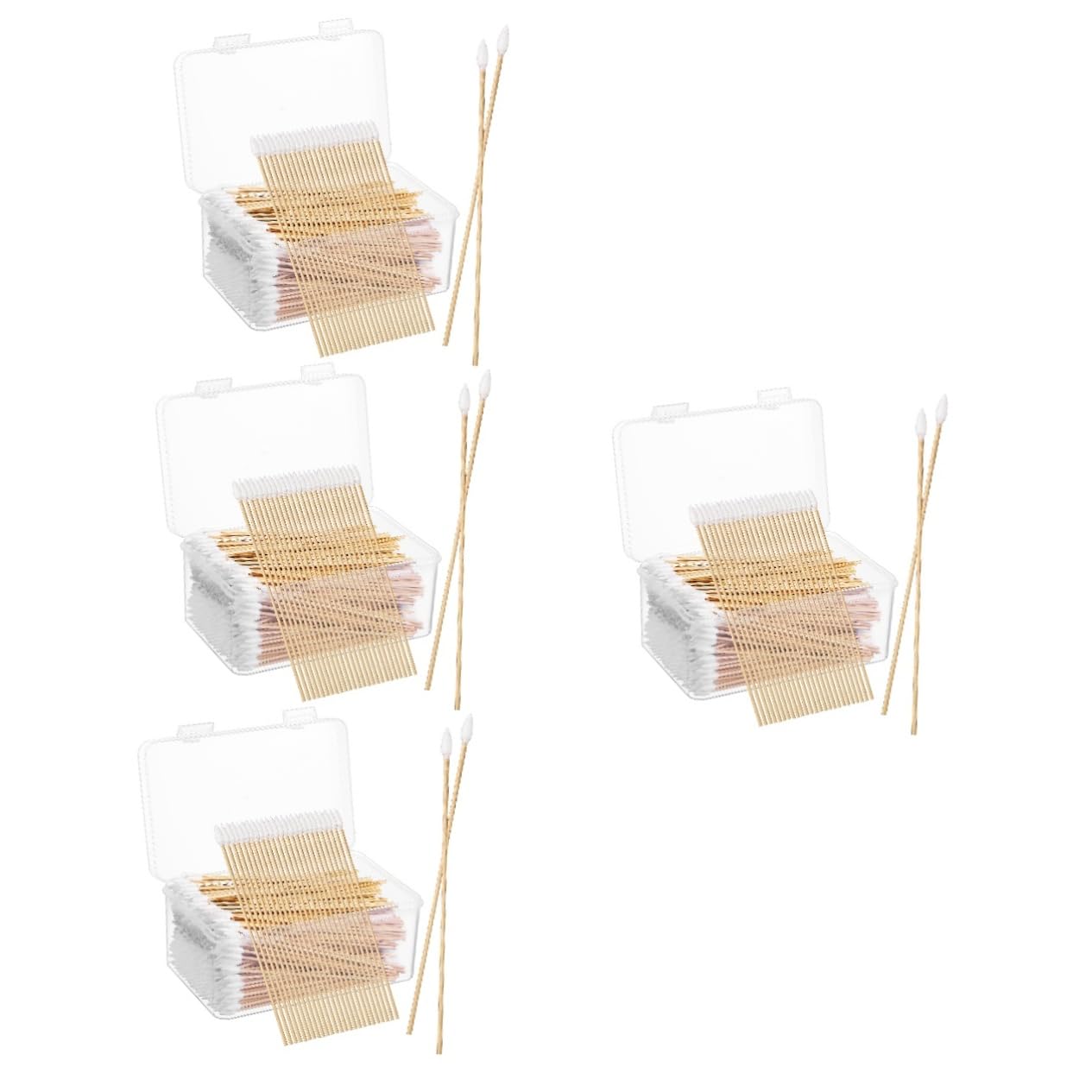minkissy 2000stücke Präzisions-wattestäbchen Für Make-up Reinigung Und Elektronik Cotton Swabs Mit Spitzen Enden Für Präzises Arbeiten Engen Bereichen