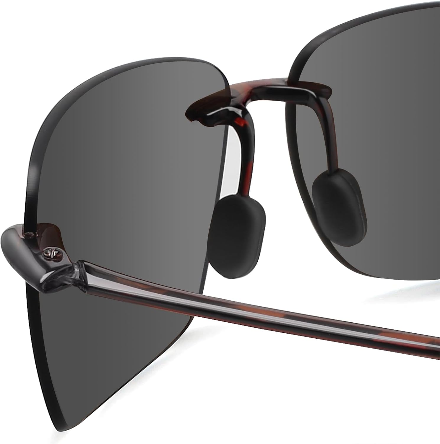 JULI Sports Sunglasses for Men Women Tr90 Rimless Frame for Running Fishing Golf Surf Driving MJ8009 - Image 7