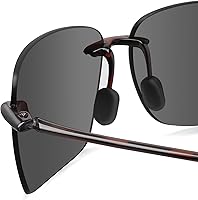 Vista 18 de JULI - Lentes de sol deportivos para hombres y mujeres, marco sin montura Tr90 para correr, pesca, golf, surf, conducción, MJ8009